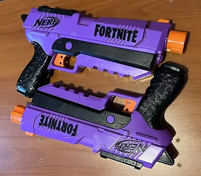 Buy Nerf Fortnite Purple Duel Pistol Blasters GREAT CONDITION • 5£