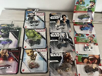 Buy Hot Wheels Characters Star Wars, Avengers, Mario, Guardians / BUNDLE • 35£