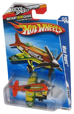 Buy Hot Wheels HW Racing '10 5/10 (2009) Mad Propz Orange & Yellow Toy Plane 153/240 • 11.64£