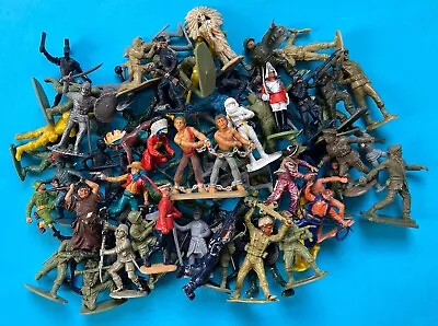 Buy Vintage Plastic Toy Soldiers Job Lot 70+ Figures TIMPO * BRITAINS * AIRFIX * ETC • 29.99£