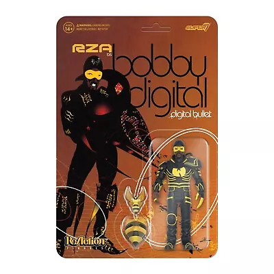 Buy Super7 RZA ReAction Figure - Bobby Digital (Digital Bullet) • 22.99£