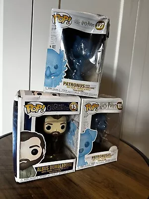 Buy Harry Potter / Fantastic Beast Funko Pop! Bundle Patronus X 2 Dumbledore Ron • 12£