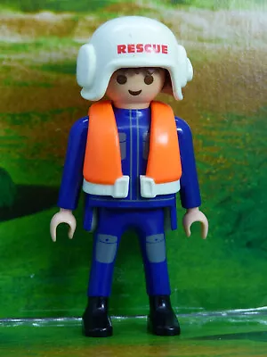 Buy Playmobil SN-26 Helicopter Pilot Figure Helmet Rescue Police   FREE POST • 2.99£