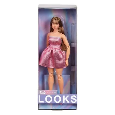 Buy Mattel Barbie Signature Barbie Looks Doll 24 With Curvy Long Brown Hair • 51.77£