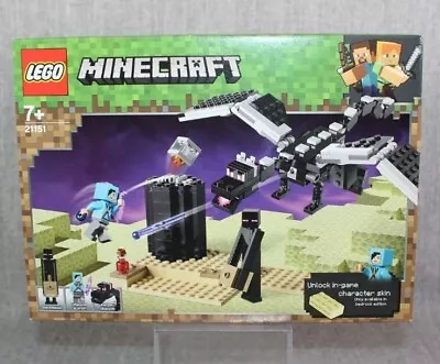Buy LEGO MINECRAFT 21151 The End Battle Ender Dragon 2019 New Sealed Retired Set.... • 36.99£