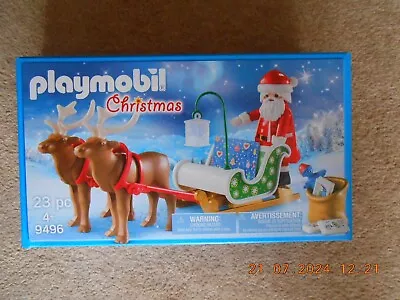 Buy Playmobil 9496 Father Christmas Sleigh Reindeers Lamp Sack Present Toys • 3.20£