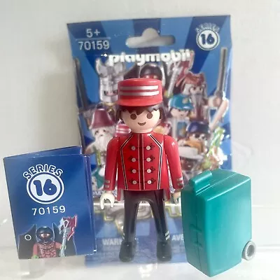 Buy Playmobil Hotel Porter With Suitcase Series 16 NEVER PLAYED WITH • 4£