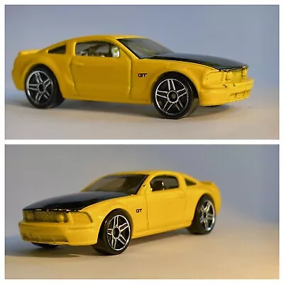 Buy Hot Wheels🔥2005 FORD MUSTANG GT Yellow - 1/64 - Free Post UK 🇬🇧 • 3.24£