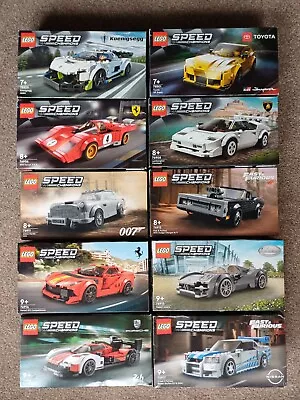 Buy 10 X Lego Speed Champions Sets All 100% Complete With Boxes And Instructions  • 129.99£