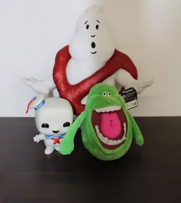 Buy Ghostbusters Soft Toy/Funko Pop Bundle Stay Puft Slimer Ghost Logo • 6.99£
