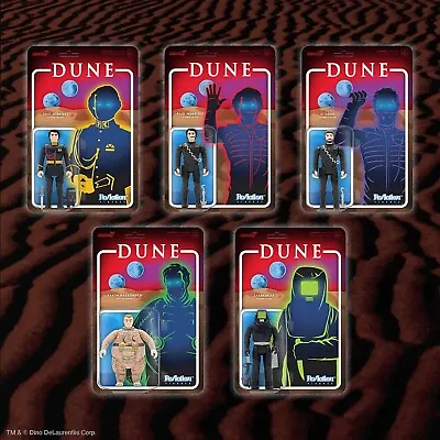 Buy Dune 1984 Super7 ReAction Figures Complete Retro Action Figures Set Of 5 - NEW • 54.95£