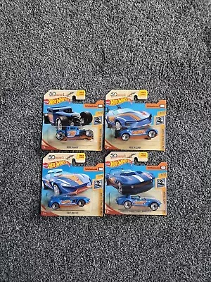 Buy Hot Wheels 50th Anniversary Set Of 4 On Cards In Mint Condition  • 5£