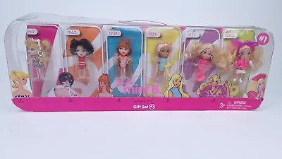 Buy 2008 Barbie Mini B Gift Set #1 My Favorite Barbie Mini Figures Decades NRFB • 69.93£