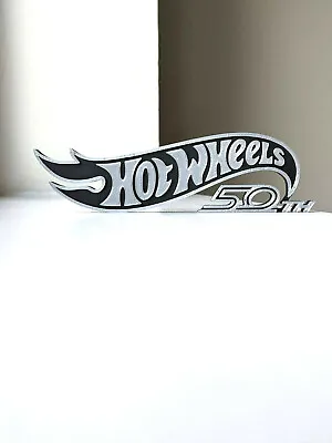 Buy Chevy Camaro Hot Wheels Special Edition Logo RIGHT SIDE (Black + Chrome Silver) • 19£