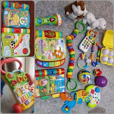 Buy Huge Bundle Toys Vtech Fisher Price Dora Sophie The Giraffe Nuby Talking Walker. • 65£