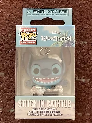 Buy Disney Lilo & Stitch Stitch In Bathtub 2  Pocket Pop Keychain Vinyl Figure Funko • 6.99£