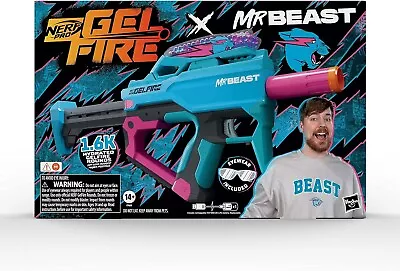 Buy Nerf Pro Gelfire X Mr Beast Fully Automatic Blaster & 1600 Rounds New Toy 14+ • 49.99£