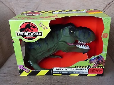 Buy Jurassic Park Lost World Tyrannosaurus T-Rex Action Hand Puppet Resaurus 1997 • 25£