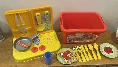 Buy Vintage Fisher-Price Kitchen Stove With Many Extra Pieces • 13.98£