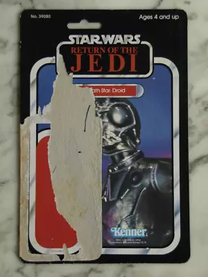 Buy 77 Back 1983 Original KENNER Death Star Droid CARD BACK Return Jedi STAR WARS • 0.01£
