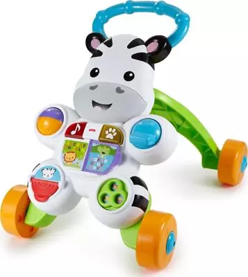Buy Fisher Price Learn With Me Zebra Walker First Steps Baby Walker Lights Music NEW • 29.95£