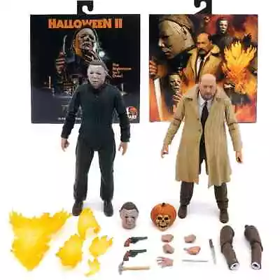 Buy NECA Halloween II Ultimate MICHAEL MYERS & DR. LOOMIS 7'' Action Figure Toys • 74.99£