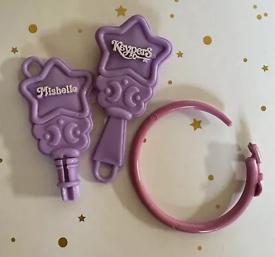 Buy Vintage 1980s Keypers Mishelle’s Purple Key And Brush Accessories With Keyring • 2£