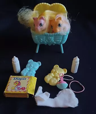 Buy My Little Pony G1 Vintage 1987 UK Baby Dibbles & Nibbles +set Items  • 33£