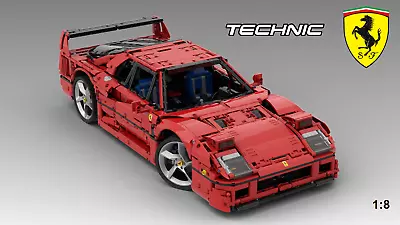 Buy 42143 Technic Ferrari F40 - 1:8 - B-Model Instructions - PDF Only • 20.13£