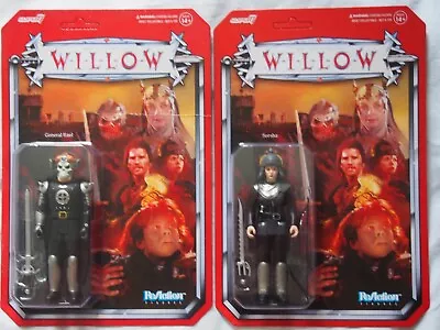 Buy SUPER 7 WILLOW X2 General Kael & Sorsha 3 3/4 Inch Reaction Figures DISNEY LUCAS • 18£