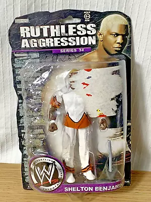 Buy NEW ON CARD WWE Mattel Elite Ruthless Aggression Series 34 Shelton Benjamin • 39.99£