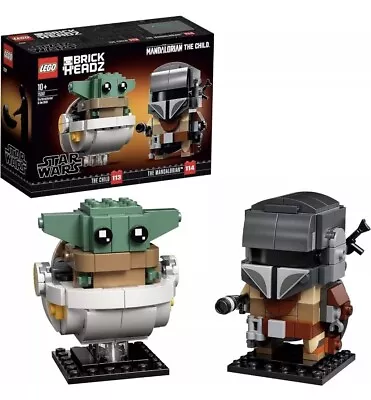 Buy LEGO 75317 BrickHeadz Star Wars The Mandalorian & The Child Retired Set • 29.99£