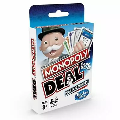 Buy Monopoly Deal Quick 15 Minutes Playing Card Game 110 Cards 2 To 5 Player New • 5.80£