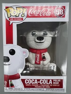 Buy Funko POP #58 Coca-Cola (Polar Bear) - Ad Icons Damaged Box With Protector • 13.99£