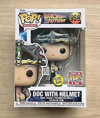 Buy Funko Pop Back To The Future Doc With Helmet GITD #959 (Box Damage) • 19.99£