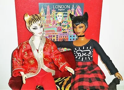 Buy Barbie Lounge KITTIES Renovated 2 Dolls SOLO Or DUO On MATTEL SOFA & CATS • 177.04£