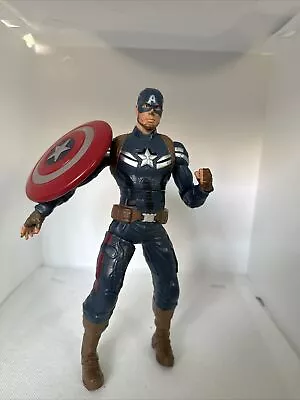 Buy 2013 Hasbro Captain America Talking 10” Action Figure With Firing Shield Working • 7.50£