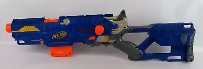 Buy Nerf N Strike Long Strike C5-6 Sniper Rifle Blue Shooter 6 Bullets Combat Toys • 30£