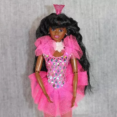 Buy BARBIE MATTEL Twirling Barbie Doll 1990s Black AA Pink Tutu Outfit Vintage • 60.65£