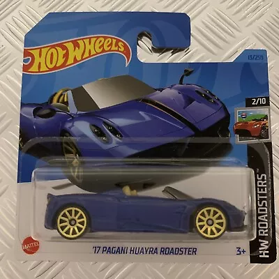 Buy Hot Wheels ‘17 Pagani Huayra Roadster (Blue) 1:64 Mattel Diecast • 4£