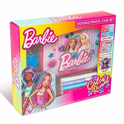 Buy Barbie Pencil Case Set Water Scratch Reveal Colour Change Marker Doodle Pens • 9.99£