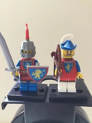 Buy Medieval Lion Knight Forestmen Archer + Knight Minifigure MOC Castle - All Lego • 15.99£