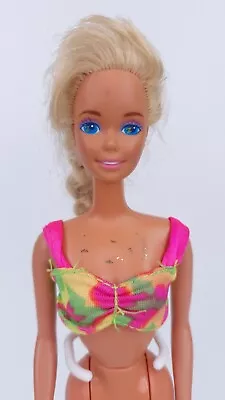 Buy Vintage 1990 Hawaiian Fun Barbie Doll Mattel With Bikini Top • 17.70£