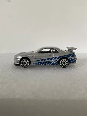 Buy Rare Nissan Skyline GTR R34 Silver Brian Fast And Furious Hot Wheels Car • 12.99£