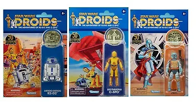 Buy Star Wars Droids Vintage Collection Boba Fett C-3PO R2D2 • 29.99£