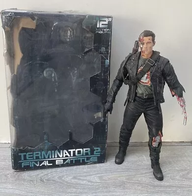 Buy Neca Reel Toys Terminator 2 Final Battle T800 12” Figure 1:6 Schwarzenegger • 85.50£
