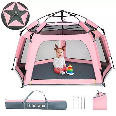 Buy Kids Pop Up Tent Kid Fairy Princess Castle Play Tent House Indoor & Outdoor 2024 • 92.21£