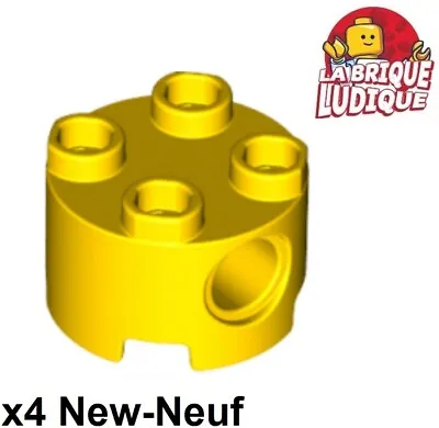 Buy Lego 4x Brick Round 2x2 Hole Pin Hole Yellow/Yellow 17485 New • 2.06£