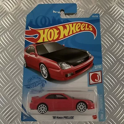 Buy Hot Wheels ‘98 Honda Prelude (Red) 1:64 Mattel Diecast Long Card (Damaged Card) • 4£