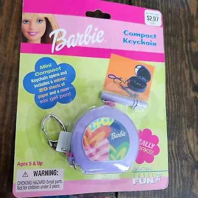 Buy NEW/SEALED - Barbie Compact Keychain, 2000 Basic Fun Mini Travel C50 • 13.05£